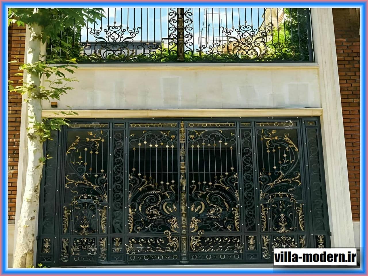 درب حیاط ساده و شیک