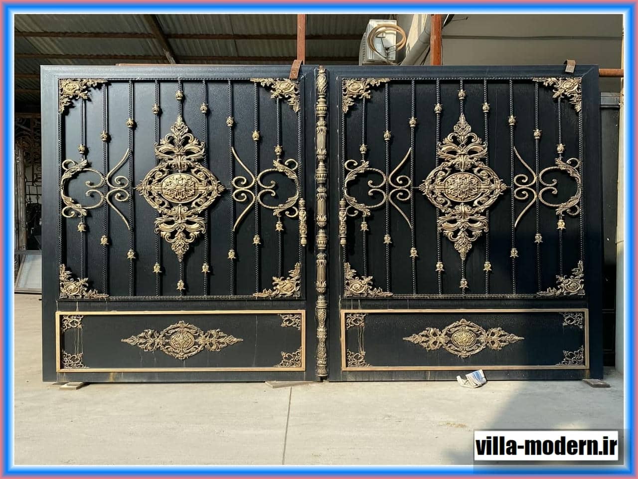 مدل های شیک درب حیاط دو لنگه
