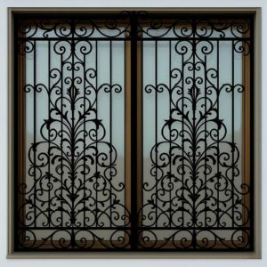 حفاظ پنجره اشرافی زرین با طراحی لوکس