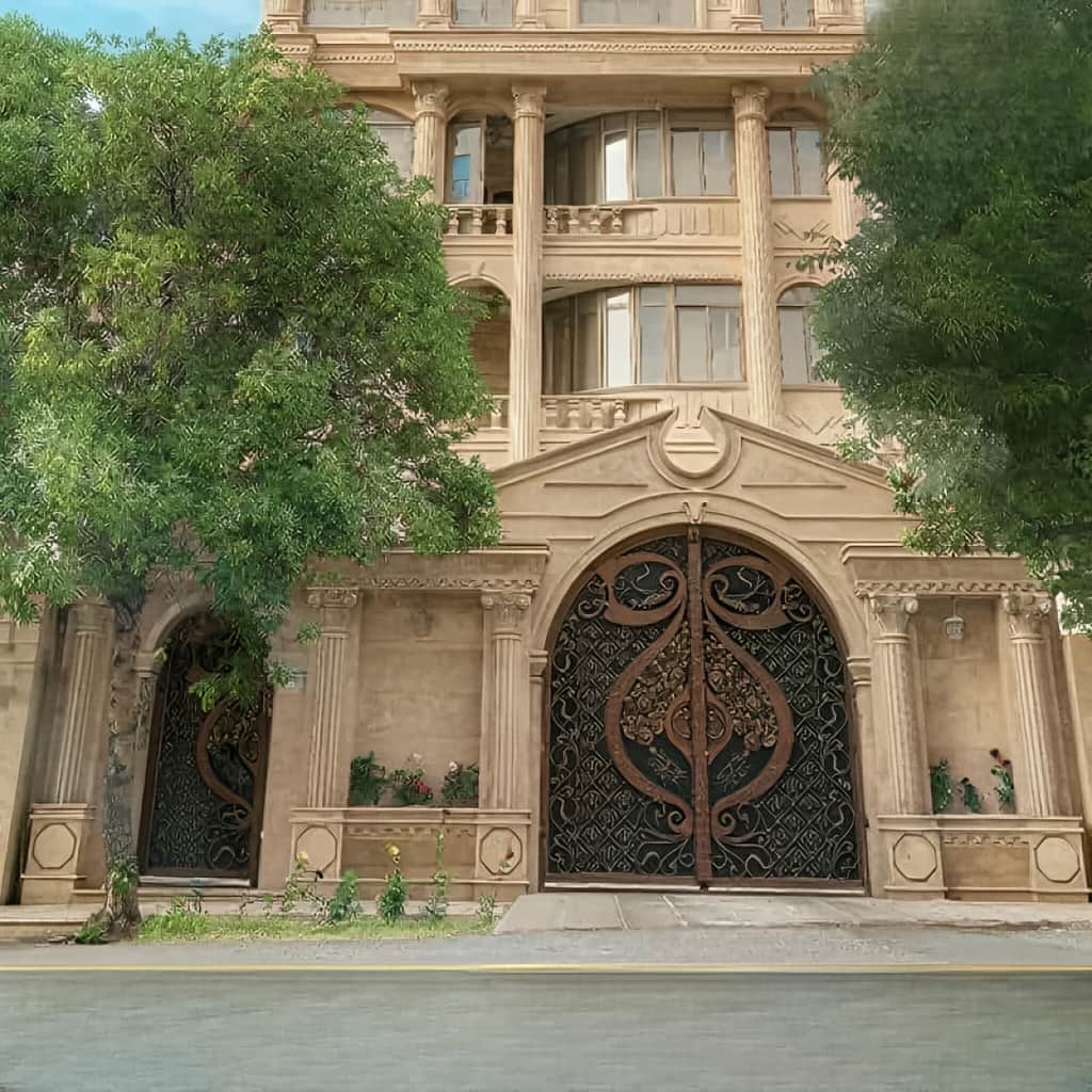 فروش درب فلزی دسته گل پارکینگ