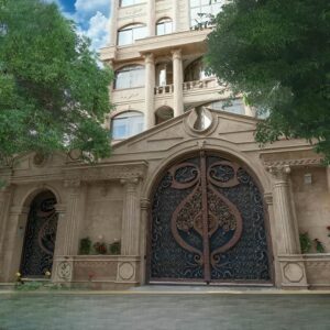 درب فلزی دسته گل لوکس ویلا
