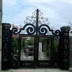درب فلزی نگین فرفورژه ویلایی