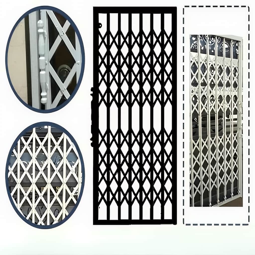 خرید درب آکاردئونی ویلا دوگل ساده در کیش