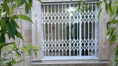 درب آکاردئونی ویلا در اصفهان
