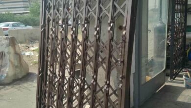 درب آکاردئونی ویلا در تبریز