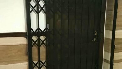 درب آکاردئونی ویلا در بابل
