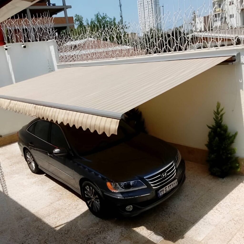 سایبان برقی ویلا در رفسنجان