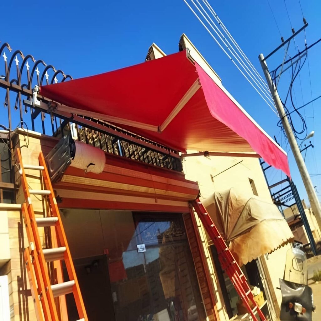 خرید سایبان برقی ویلا بازویی در محمودآباد