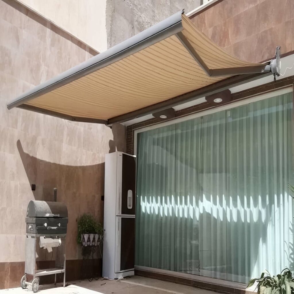 نصب سایبان برقی ویلا مقاوم در تهران