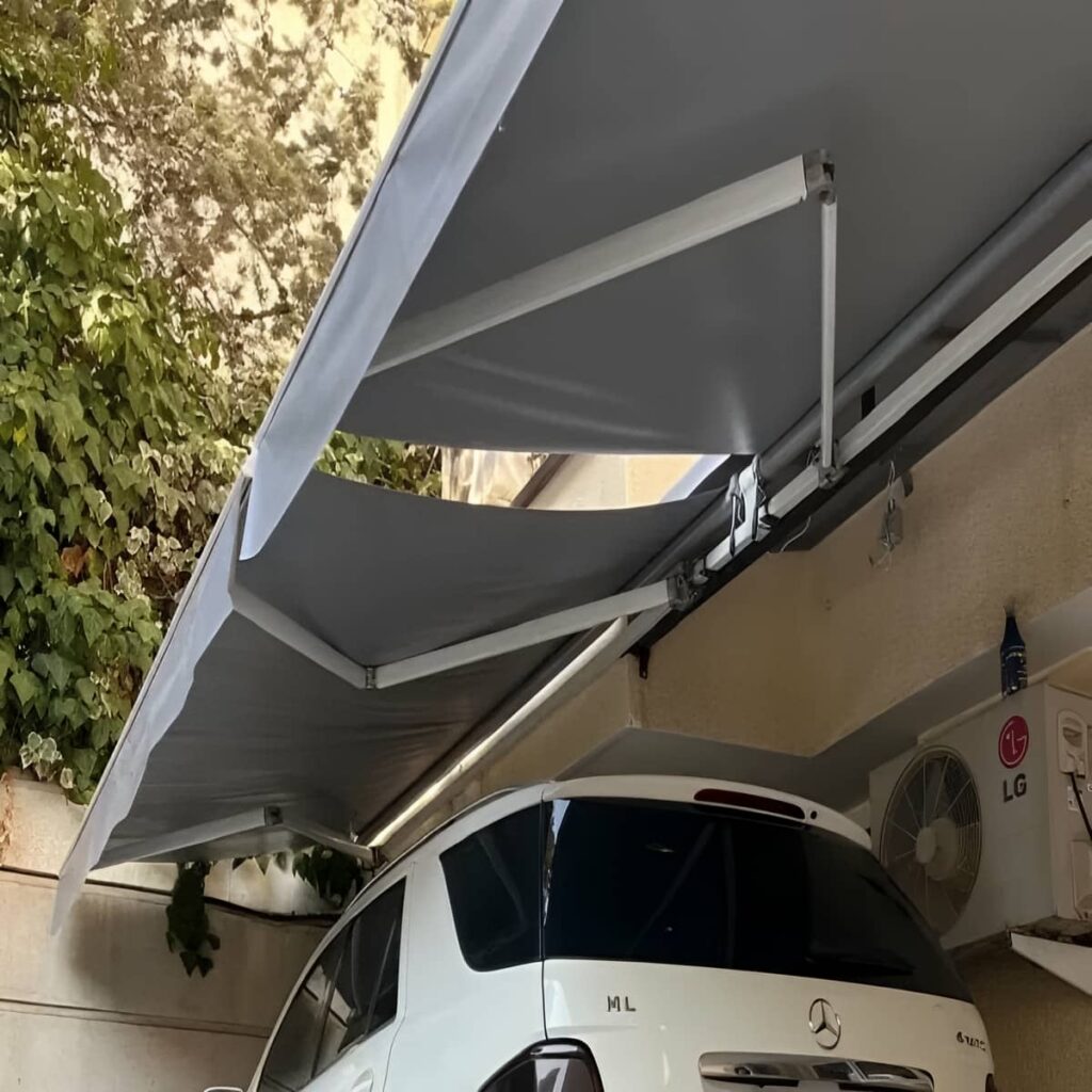 نصب سایبان برقی ویلا مقاوم در قزوین