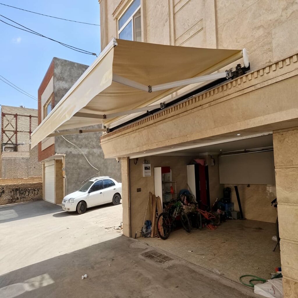 نصب سایبان برقی ویلا بالکن در قائمشهر