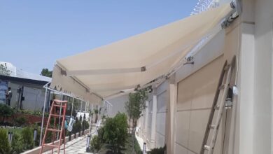 سایبان برقی ویلا در سقز