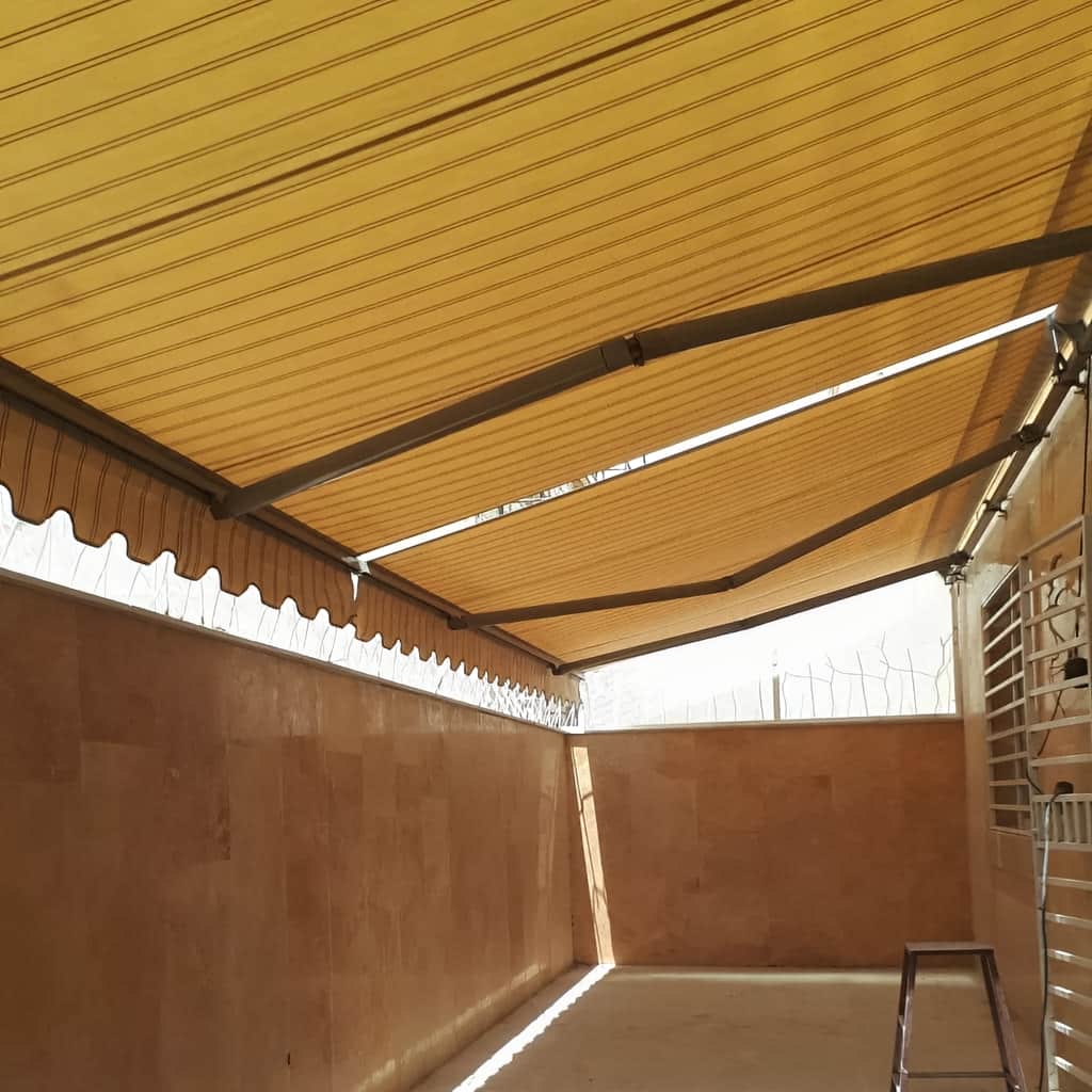 نصب سایبان برقی ویلا ضد UV و آب در استان گلستان