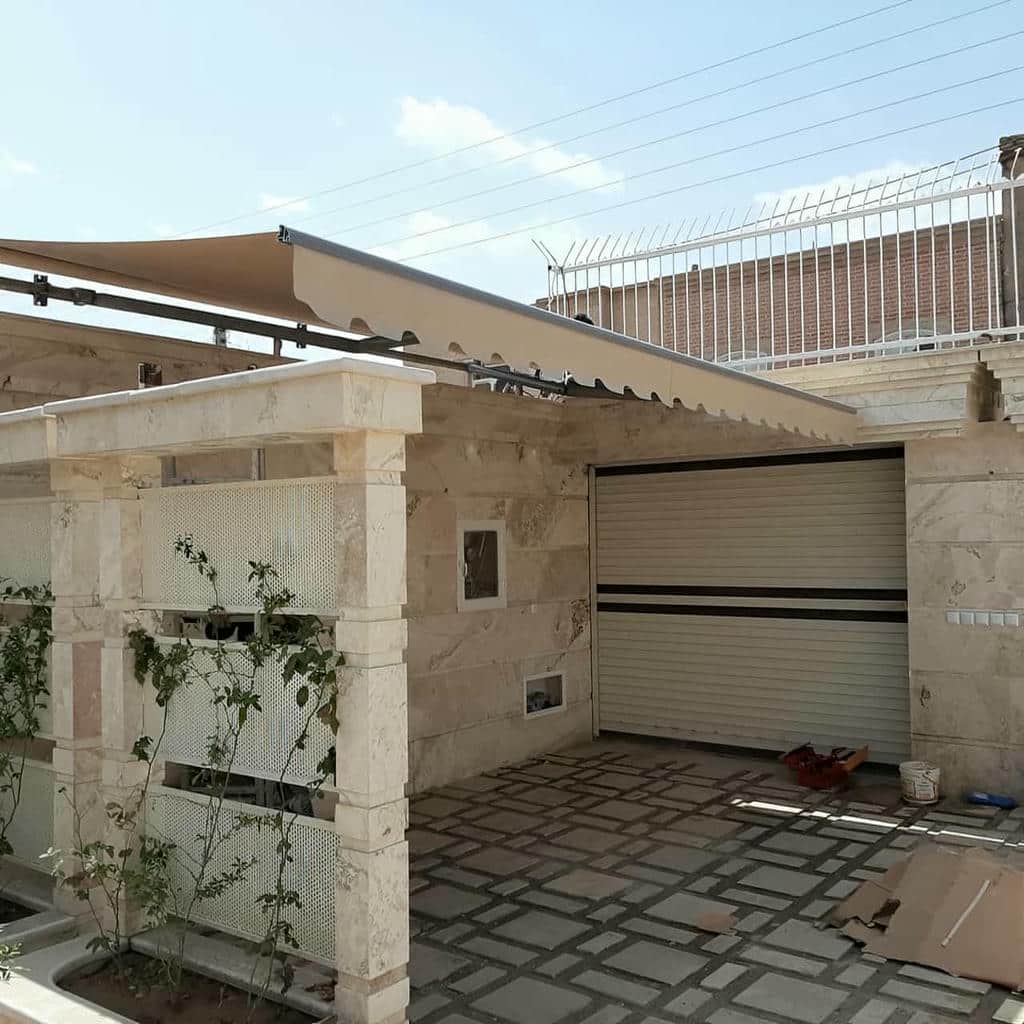 قیمت سایبان برقی ویلا پارکینگ در اردبیل