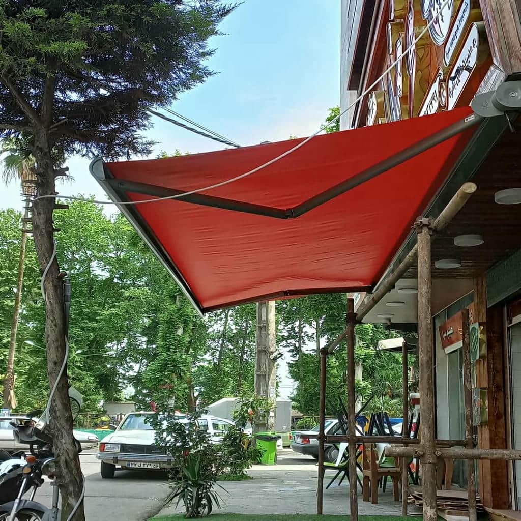 خرید سایبان برقی ویلا بازویی در محمدشهر