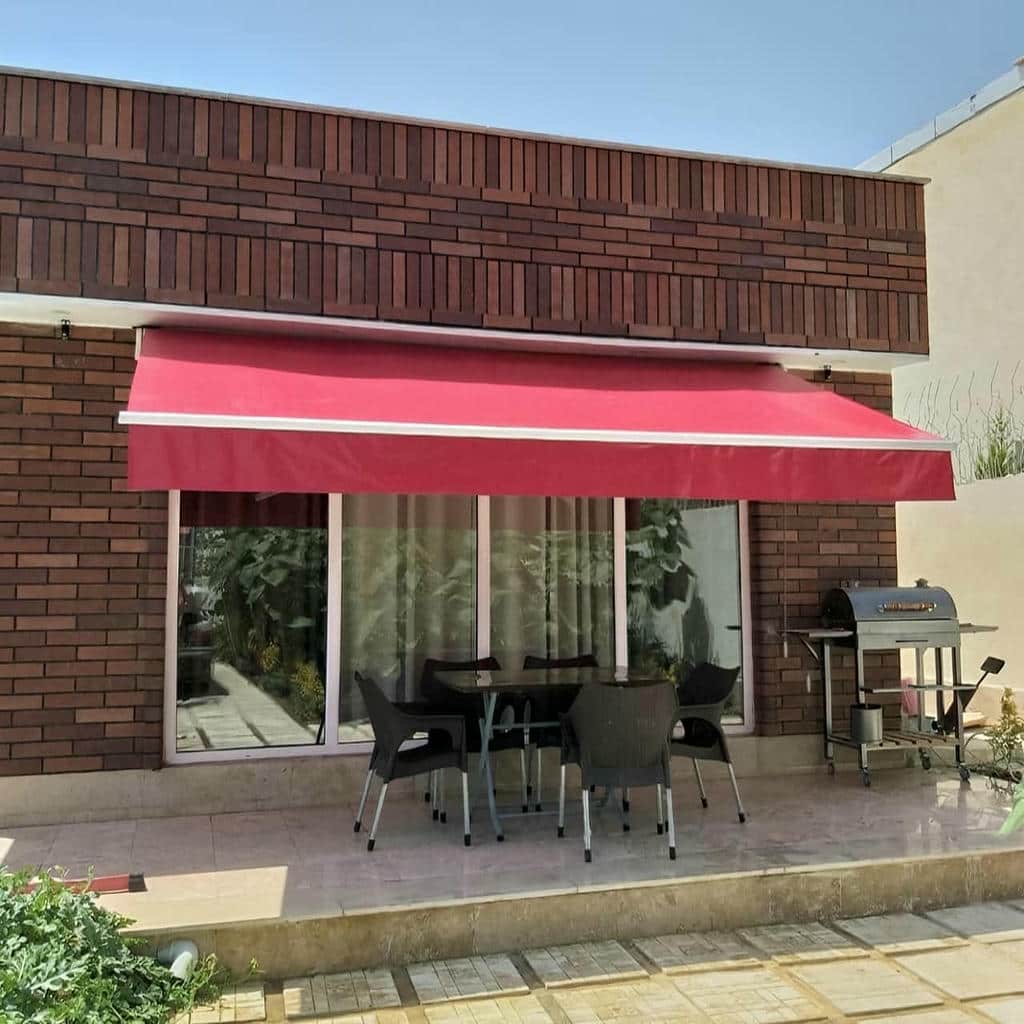 خرید سایبان برقی ویلا بازویی در کمال شهر