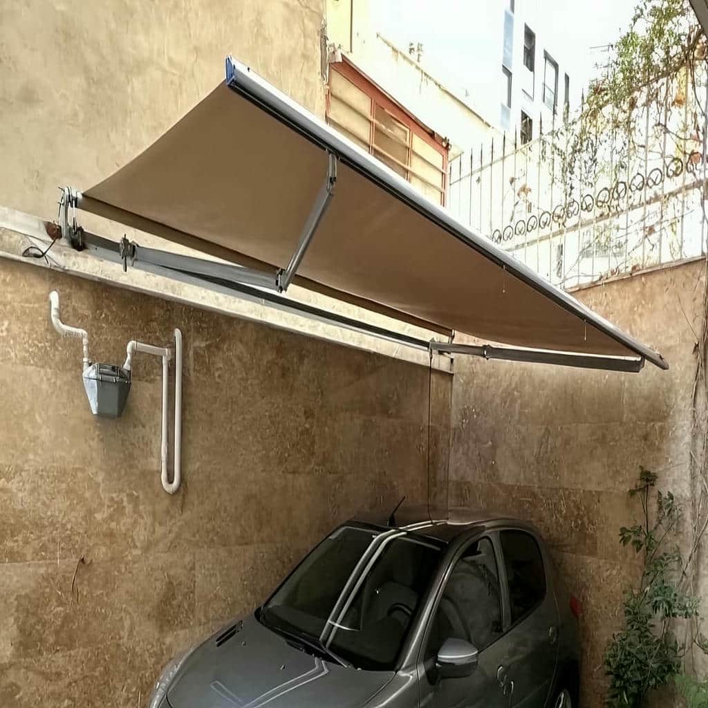خرید سایبان برقی ویلا بازویی در بندر انزلی