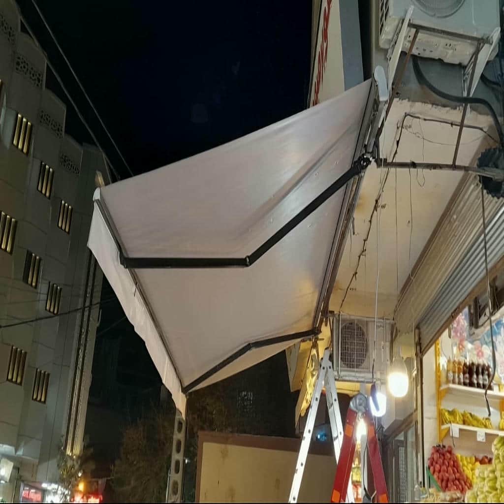 قیمت سایبان برقی ویلا جمع‌وجور در قزوین