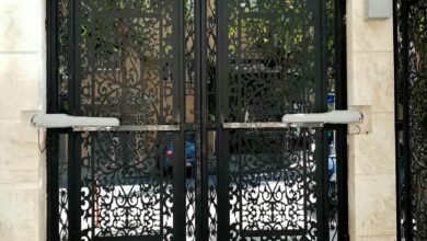 جک درب پارکینگ ویلا در باغ عباس‌آباد