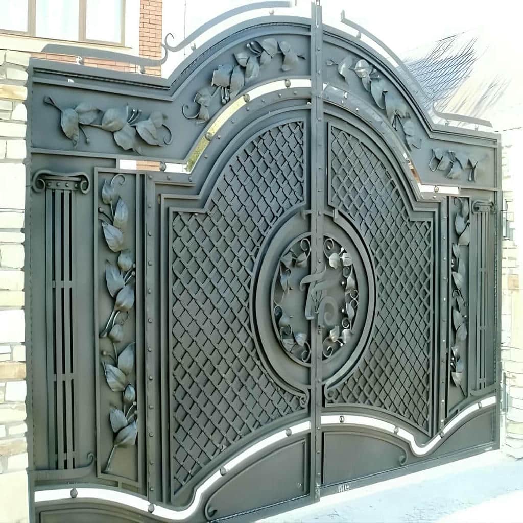خرید درب حیاط فرفورژه چهارچوب تراز در بوشهر
