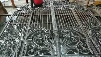 درب حیاط فرفورژه در نوشهر