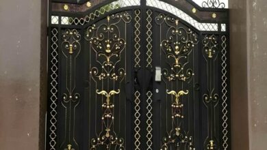درب حیاط فرفورژه در خرم آباد