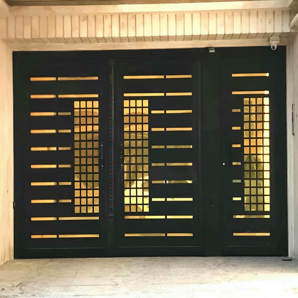 کارخانه درب حیاط فرفورژه لولای صنعتی در محمدشهر