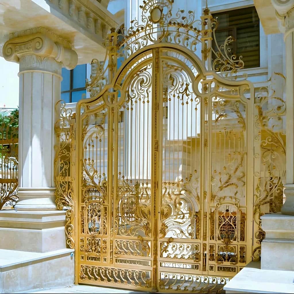 فروش درب حیاط فرفورژه ترکیبی در یاسوج