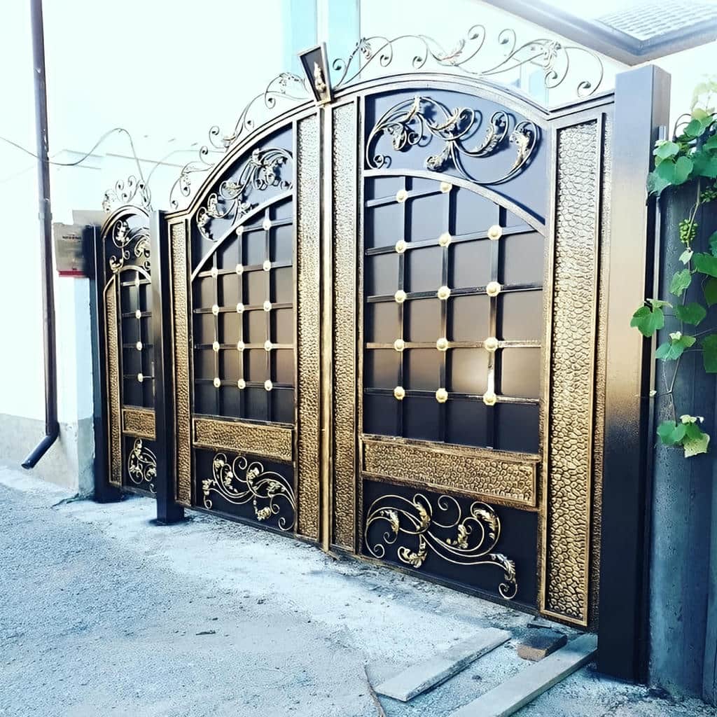 کارخانه درب حیاط فرفورژه لولای مقاوم در اشتهارد
