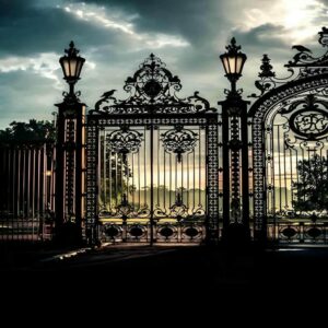 درب حیاط فرفورژه در شیراز
