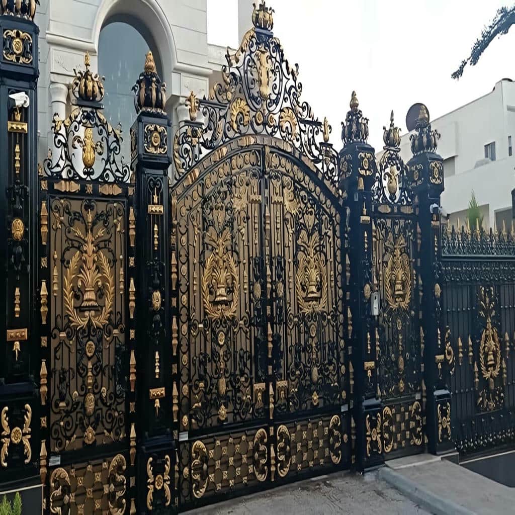 قیمت درب حیاط فرفورژه ساده در ایلام