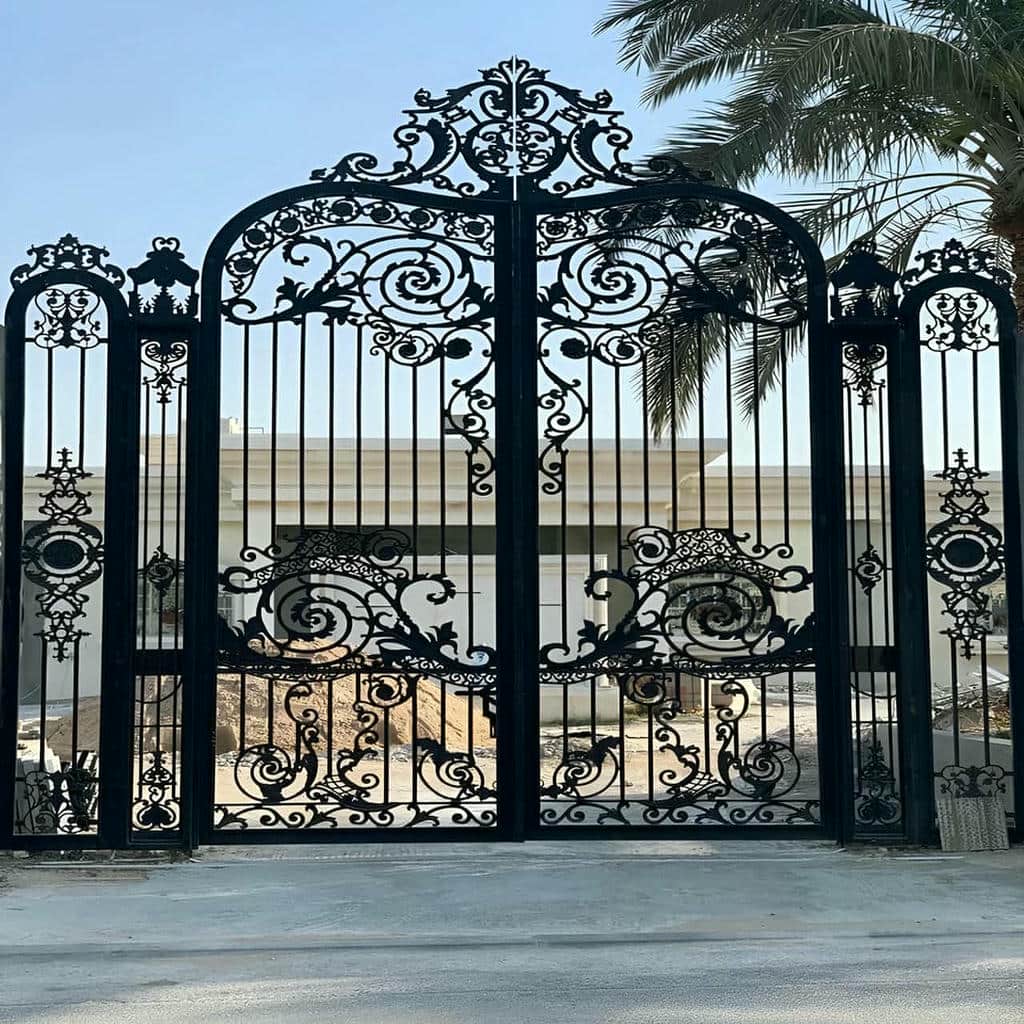 خرید درب حیاط فرفورژه ساده در یاسوج