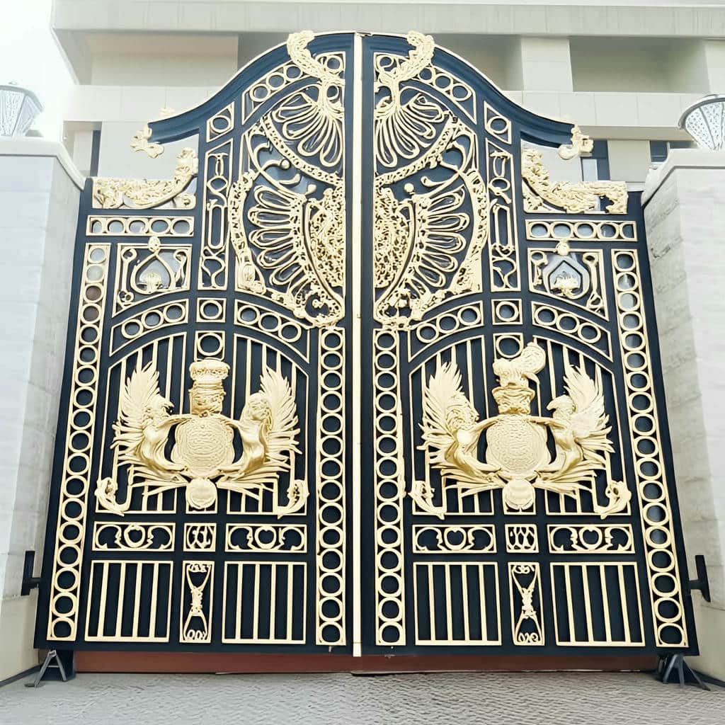 کارخانه درب حیاط فرفورژه ترکیبی در اهواز