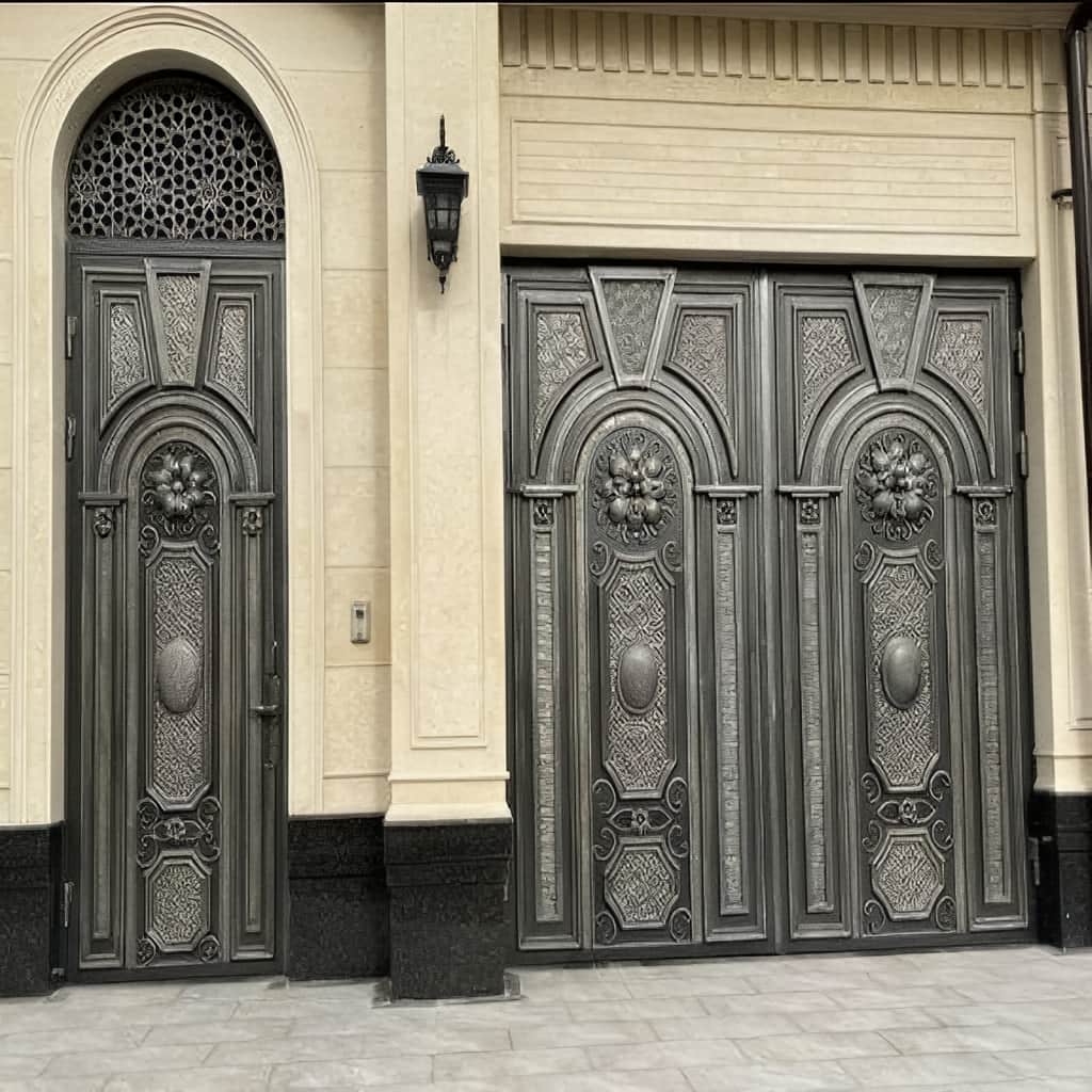 قیمت درب حیاط فرفورژه ورودی باغ در اشتهارد