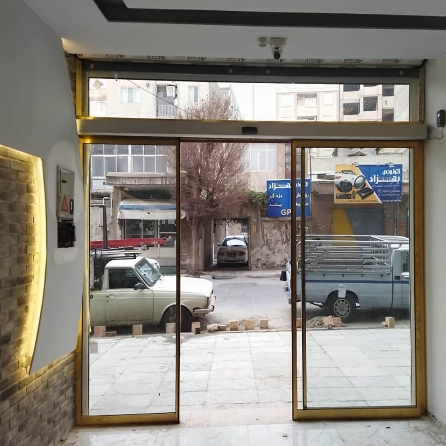 قیمت درب شیشه ای اتوماتیک تلسکوپی