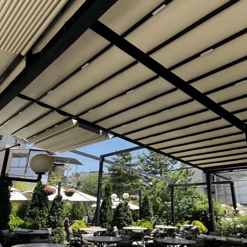 نصب سقف برقی متحرک با ریل روان