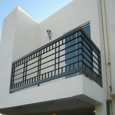 نرده سی ان سی بالکن مدرن