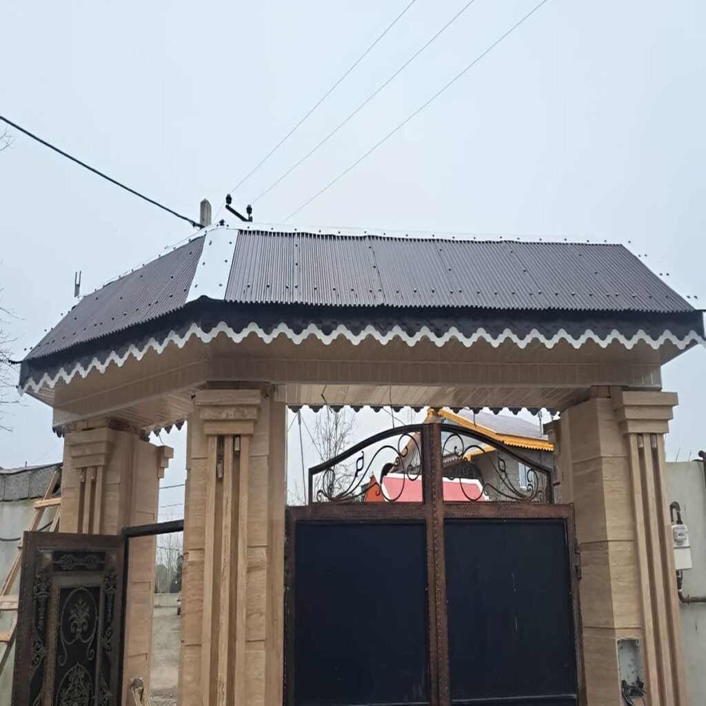 ساخت آردواز پارکینگ هماهنگ با نما