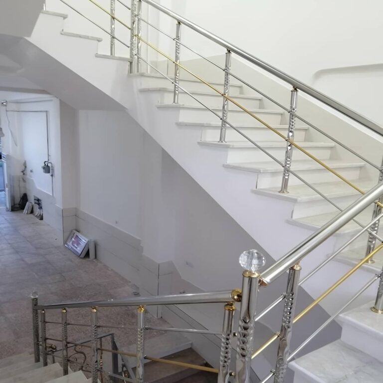 نرده استیل طلایی لوکس