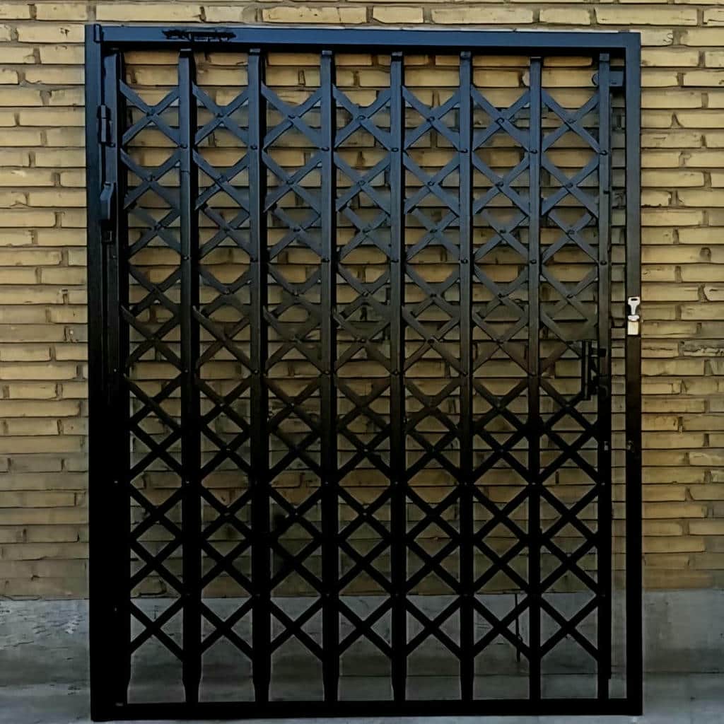فروش درب آکاردئونی طلایی سلطنتی برای کنترل ورودی