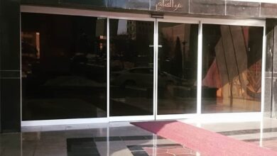 10 نمونه فریم آلومینیومی درب اتوماتیک شیشه ای