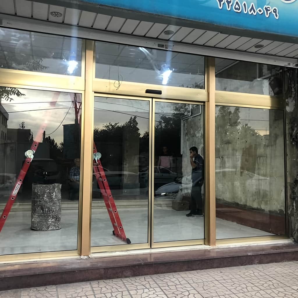 تعمیر درب اتوماتیک بانک با بستهشدن کامل
