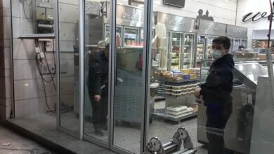 6 طرح درب اتوماتیک شیشه ای ورودی فروشگاه