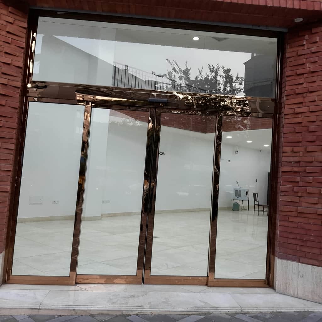 قیمت درب اتوماتیک شیشه ای ورودی ساختمان اداری