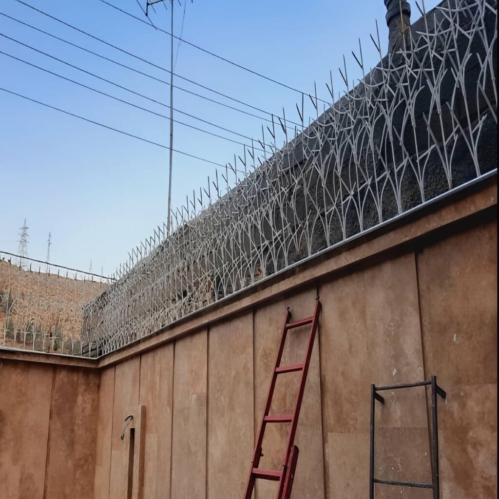 ساخت حفاظ دیوار شاخ گوزنی میلگرد خمکاری پرتراکم