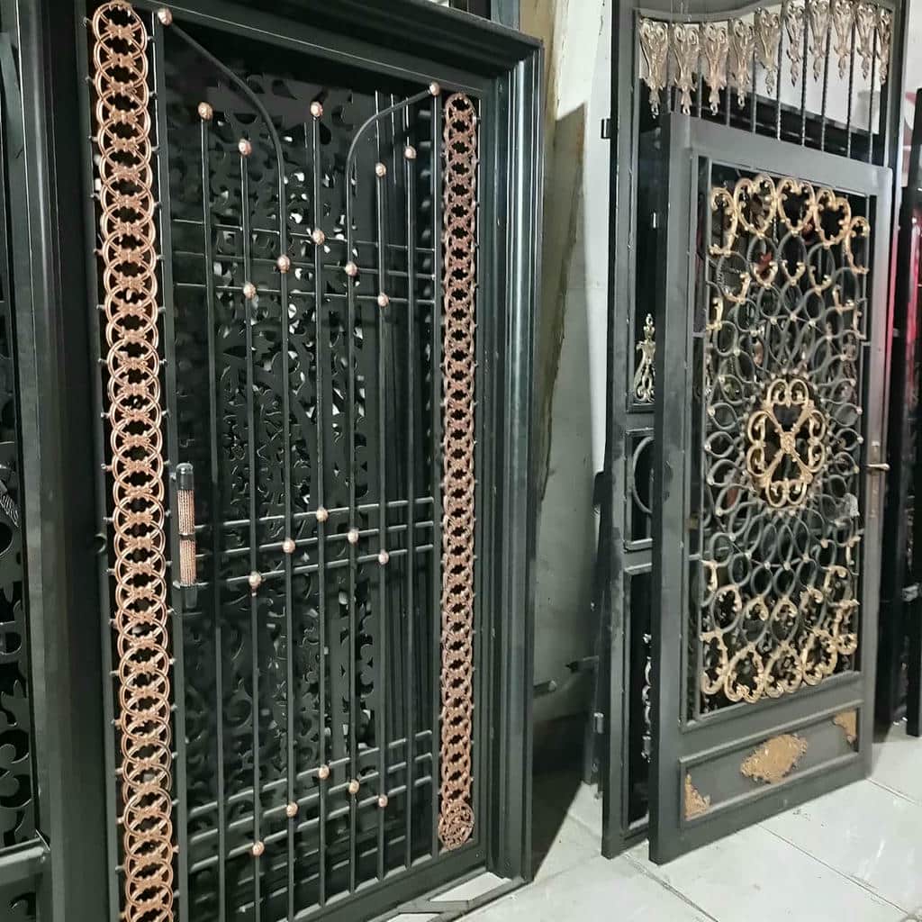 خرید درب باغی ویلایی فرفورژه با قفل مطمئن