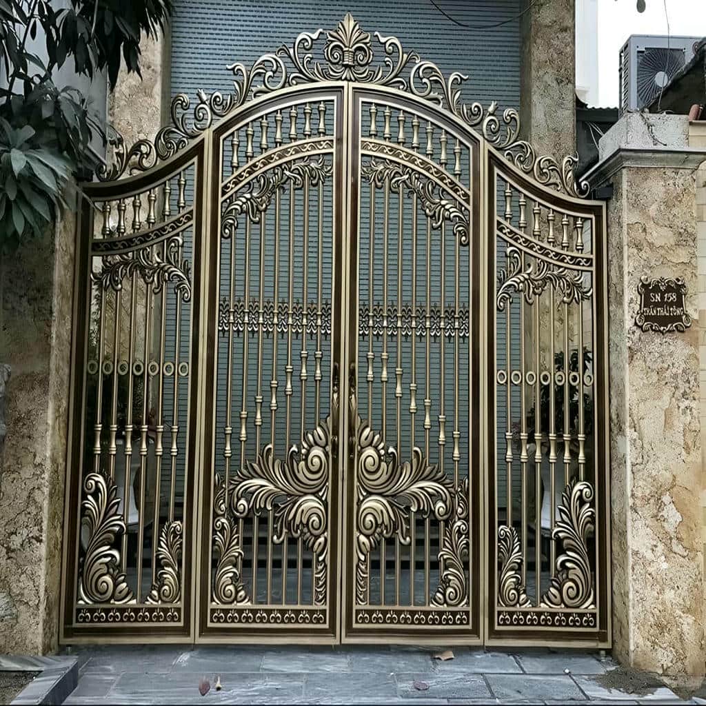 قیمت درب ویلایی برش لیزری طرح هندسی ایمن