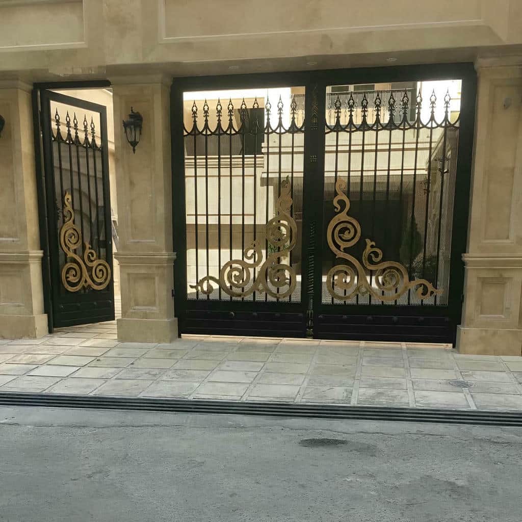 14 مدل درب فلزی CNC حیاط