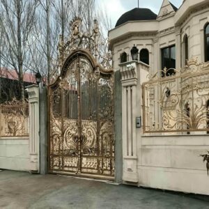 8 طرح درب ساختمان مدرن نمای سنگ
