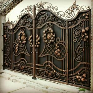 6 طرح درب پارکینگ آهنی ساده قاب دار
